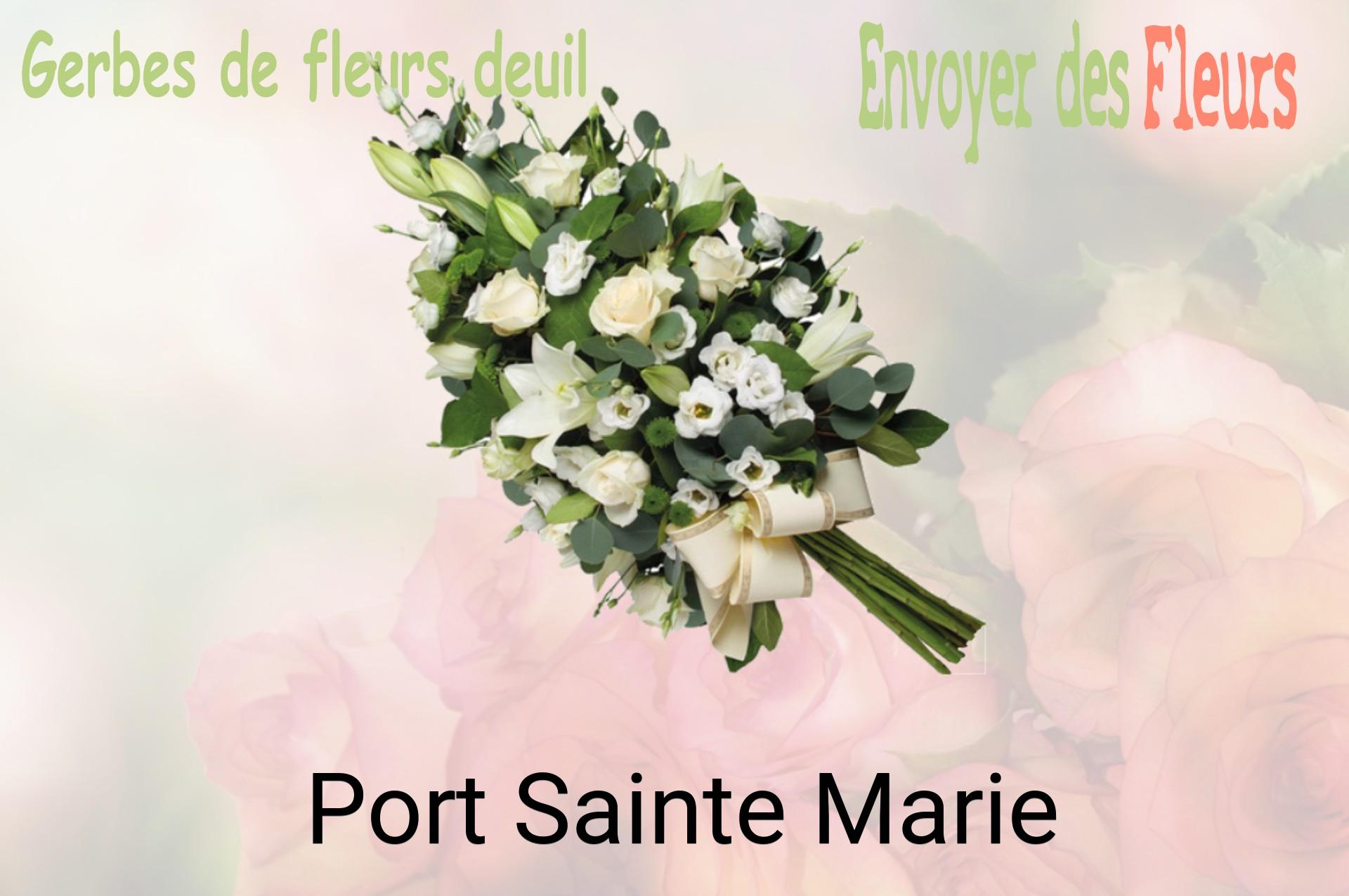 Gerbe de fleurs de deuil livrée à Port-Sainte-Marie
